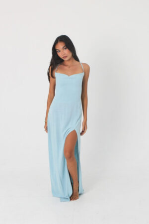 katharina maxi dress baby blue front