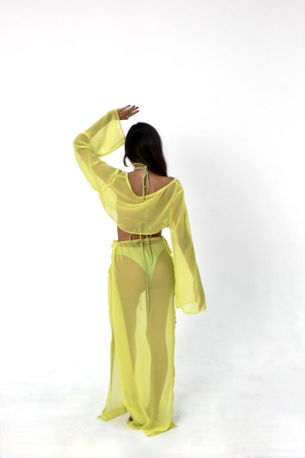 thaya set back lemon yellow